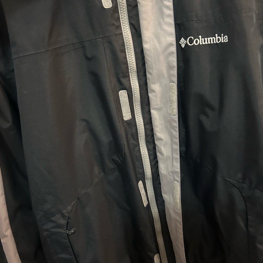 Columbia Omni Heat Men's Black Rain Snow Gorpcore Outdoor Jacket Size Large - Picture 4 of 12